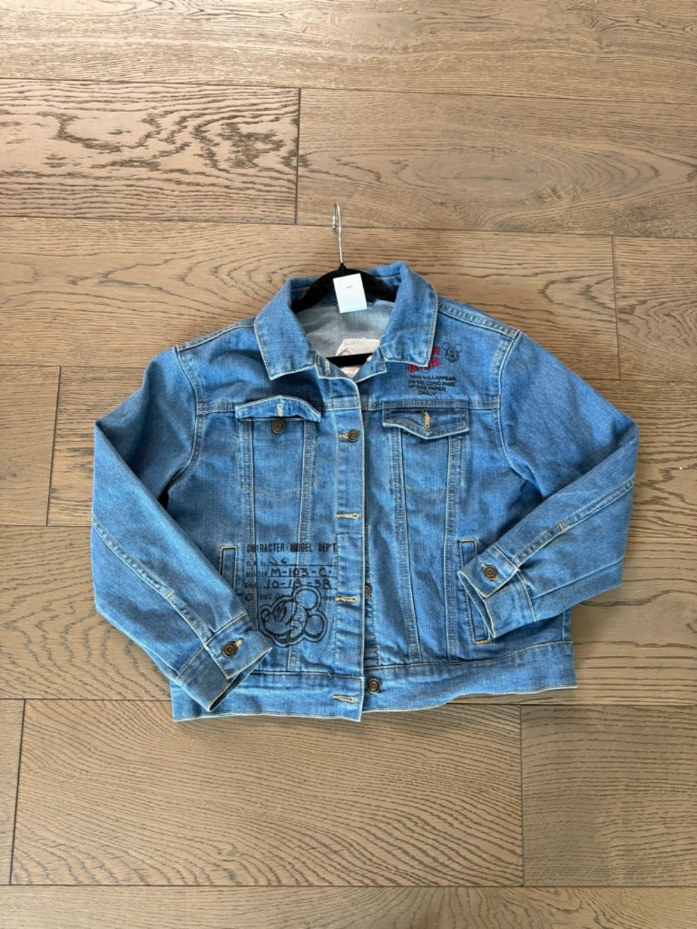 Disneyland Mickey Mouse Jean jacket kids 7/8